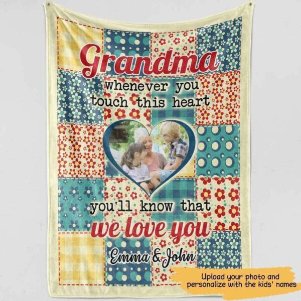 Fleece Blanket We Love You Grandma Personalized Fleece Blanket 60" x 80" - BEST SELLER