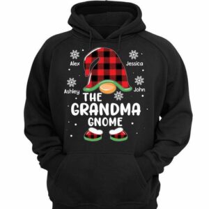Hoodie & Sweatshirts Christmas Gnome Family Personalized Hoodie Sweatshirt Hoodie / Black Hoodie / S
