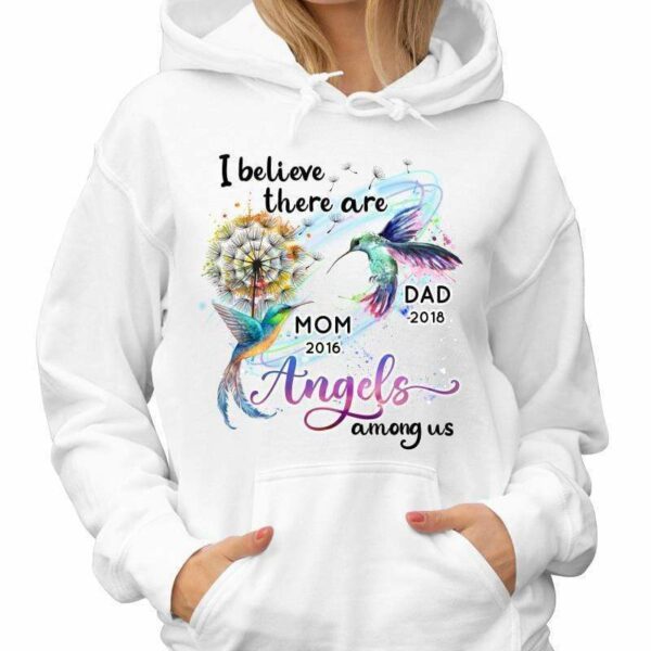 Hoodie & Sweatshirts Dandelion Hummingbirds Angels Among Us Memorial Personalized Hoodie Sweatshirt