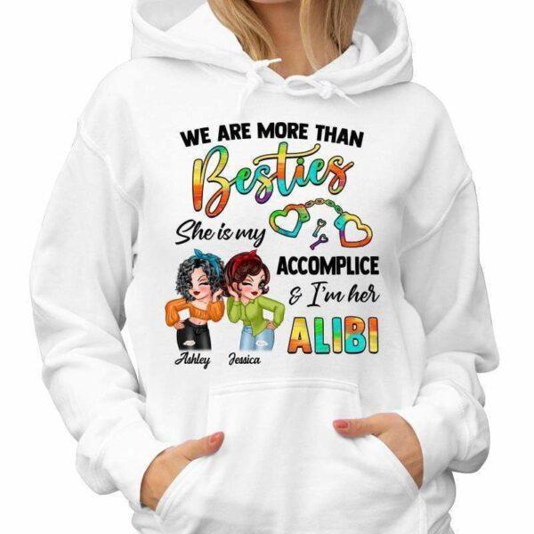 Hoodie & Sweatshirts More Than Besties Sassy Girls Personalized Hoodie Sweatshirt