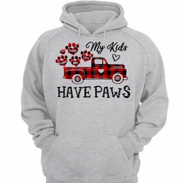 Hoodie & Sweatshirts My Children Meow And Woof Dog Mom Personalized Hoodie Sweatshirt Hoodie / Ash Hoodie / S