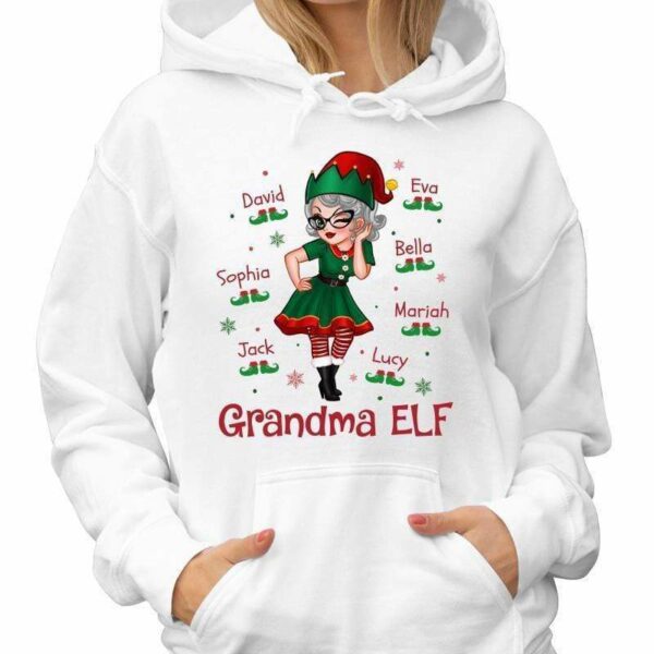 Hoodie & Sweatshirts Pretty Woman Grandma ELF Personalized Hoodie Sweatshirt
