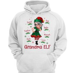 Hoodie & Sweatshirts Pretty Woman Grandma ELF Personalized Hoodie Sweatshirt Hoodie / White Hoodie / S
