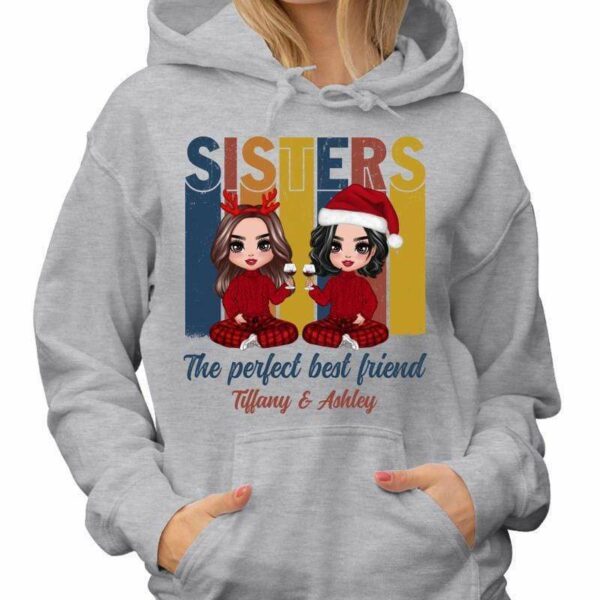 Hoodie & Sweatshirts Retro Doll Sisters Personalized Hoodie Sweatshirt