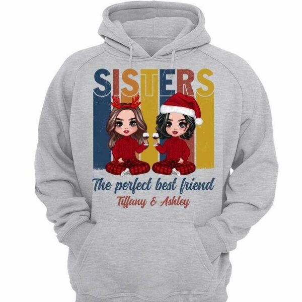 Hoodie & Sweatshirts Retro Doll Sisters Personalized Hoodie Sweatshirt Hoodie / Ash Hoodie / S