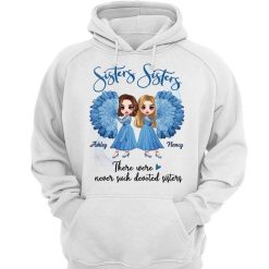 Hoodie & Sweatshirts Sisters Sisters Doll Besties Christmas Personalized Hoodie Sweatshirt Hoodie / White Hoodie / S