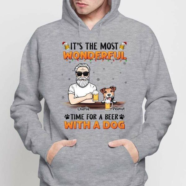 Hoodie & Sweatshirts Wonderful Time For Beer And Dogs Personalized Hoodie Sweatshirt