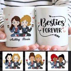 Mugs Chibi Besties Forever Personalized Mug 11oz