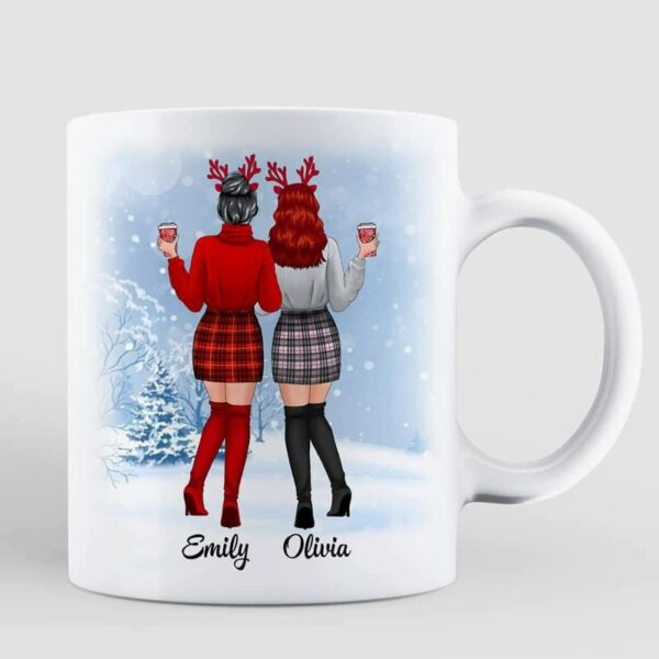Mugs Christmas Besties Snow Personalized Mug 11oz
