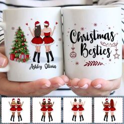 Mugs Christmas Dress Besties Personalized Mug 11oz