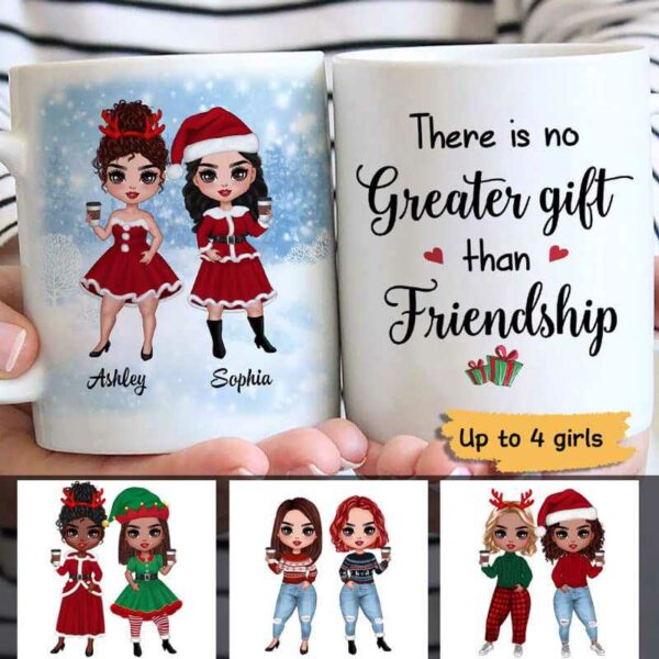 Mugs Doll Besties There Is No Greater Gift Christmas Personalized Mug Ceramic Mug / White / 11oz