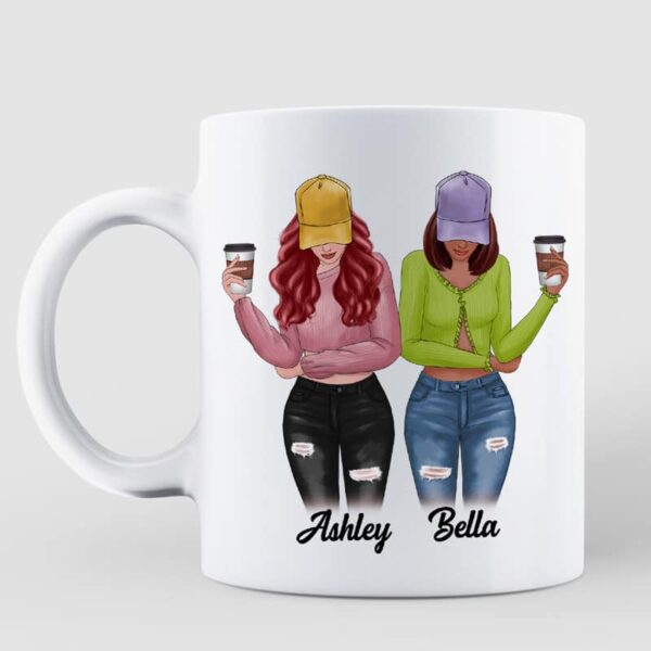 Mugs Life Is Better With Besties Front View Personalized Mug 11oz