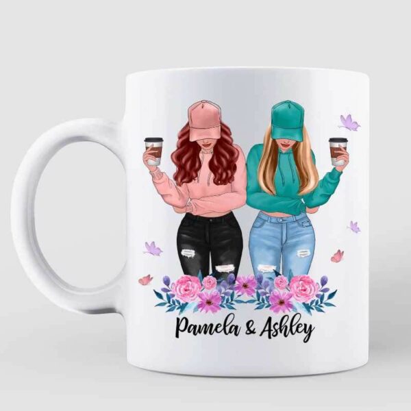Mugs Modern Besties Until We're Old And Senile Personalized Mug 11oz
