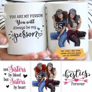 Mugs Selfie Besties Personalized Coffee Mug 11oz