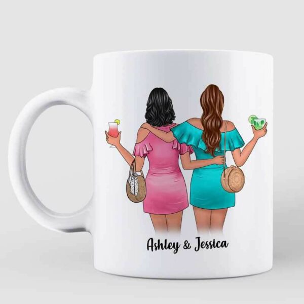 Mugs Summer Dresses Besties Personalized Mug 11oz