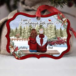Ornament Always With You Snow Memorial Family Personalized Christmas Ornament Pack 1