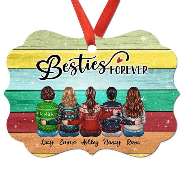 Ornament Besties Gift Personalized Christmas Ornament