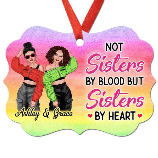 Ornament Cool Besties Colorful Personalized Christmas Ornament