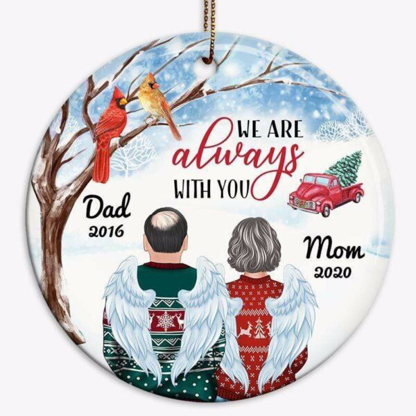 Ornament Dad Mom Christmas Truck Memorial Personalized Ornament