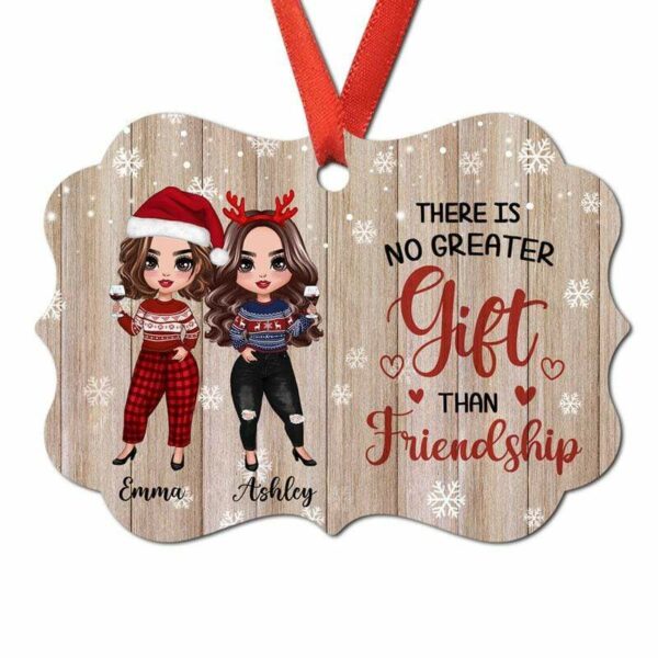 Ornament Doll Besties Standing Personalized Christmas Ornament