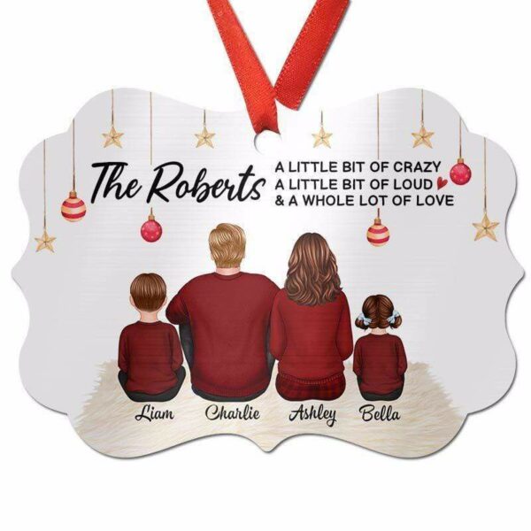 Ornament Family Whole Lot Of Love Gift Personalized Christmas Ornament