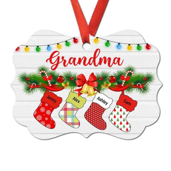 Ornament Grandma Stocking Personalized Christmas Ornament