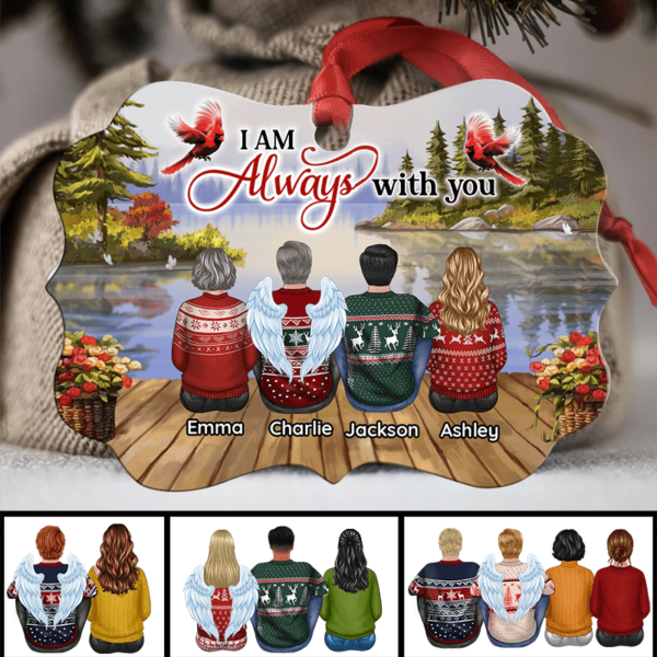 Ornament I‘m Always With You Lake View Memorial Personalized Christmas Ornament Pack 1