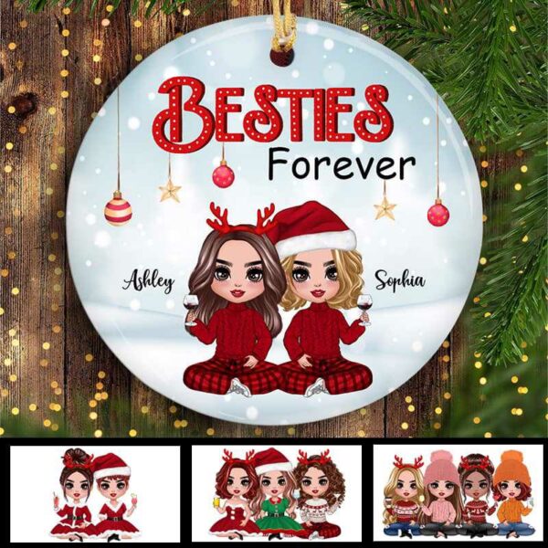 Ornament Life Is Better With Sisters Doll Besties Personalized Circe Ornament Ceramic / Pack 1