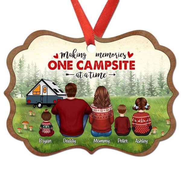 Ornament Making Camping Memories Family Personalized Christmas Ornament