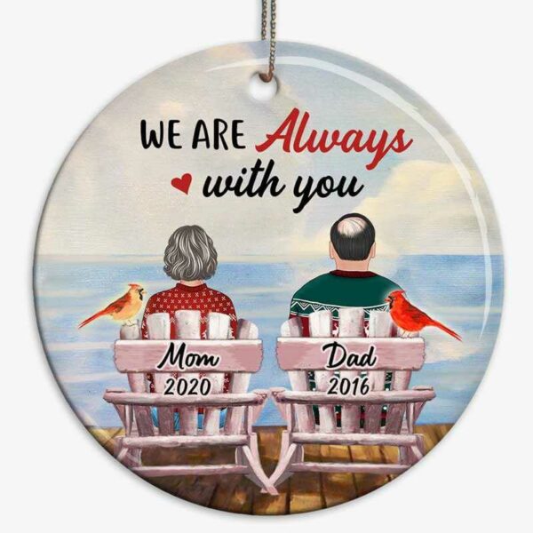 Ornament Memorial Chair Personalized Circle Ornament