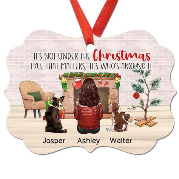 Ornament Who Around Christmas Tree Matters Dog Personalized Christmas Ornament