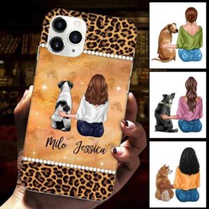 Phone Case Leopard Dog Mom Personalized Phone Case IPHONE / 12 PRO MAX