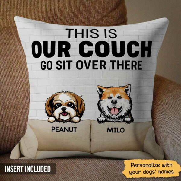 Pillow This Is My Couch Dog Personalized Dog Pillow (Insert Included) 18x18 / Linen