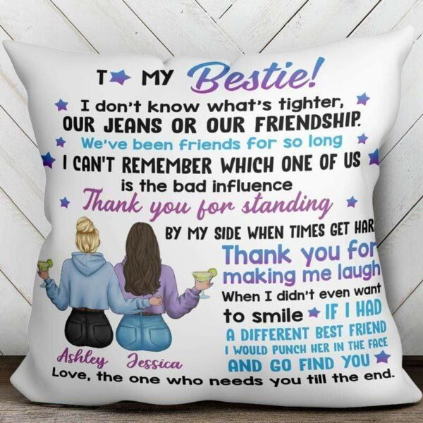 Pillow To My Bestie Personalized Pillow (Insert Included)