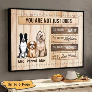 Poster Not Just A Dog Personalized Horizontal Poster 18x12
