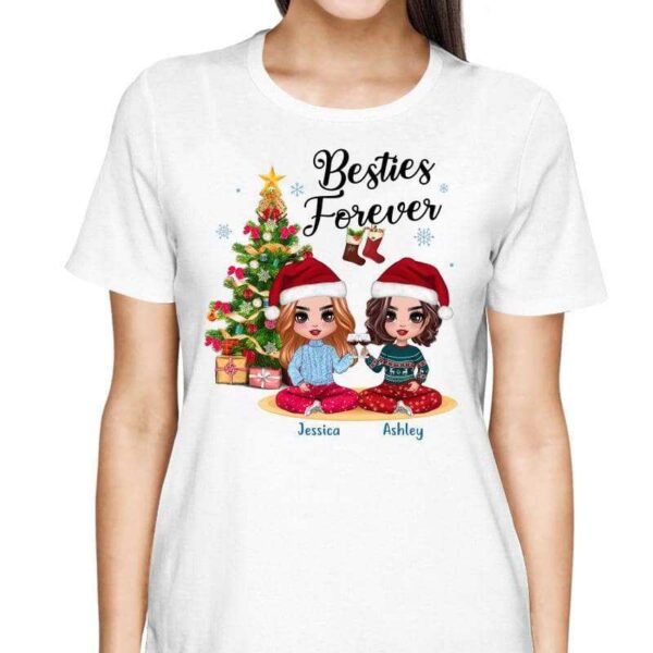 T-Shirt Besties Christmas Tree Personalized Shirt