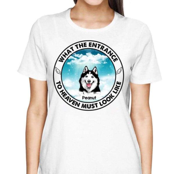 T-Shirt Entrance To Heaven Look Like Pet Memorial Personalized Shirt