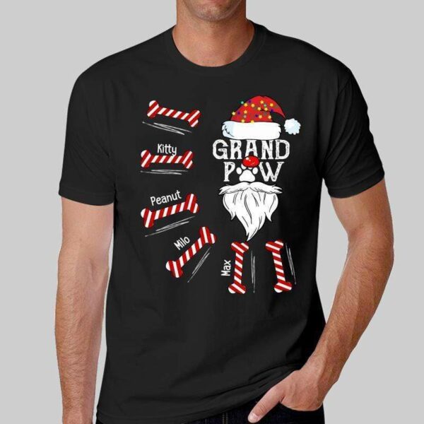 T-Shirt Grandpaw Christmas Personalized Shirt
