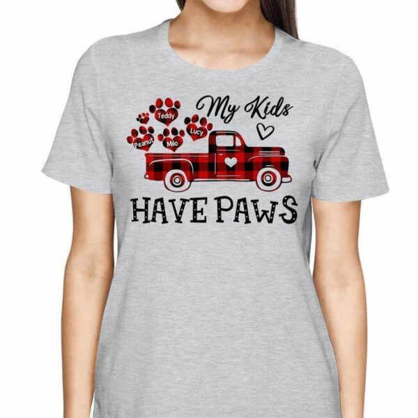 T-Shirt My Children Meow And Woof Dog Mom Personalized Shirt