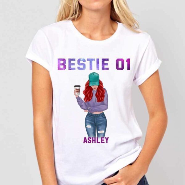 T-shirts Bestie Number Personalized Shirt (Sold Individually)