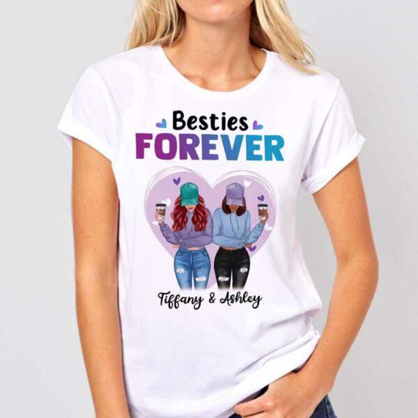 T-shirts Besties Forever Modern Girls Personalized Shirt