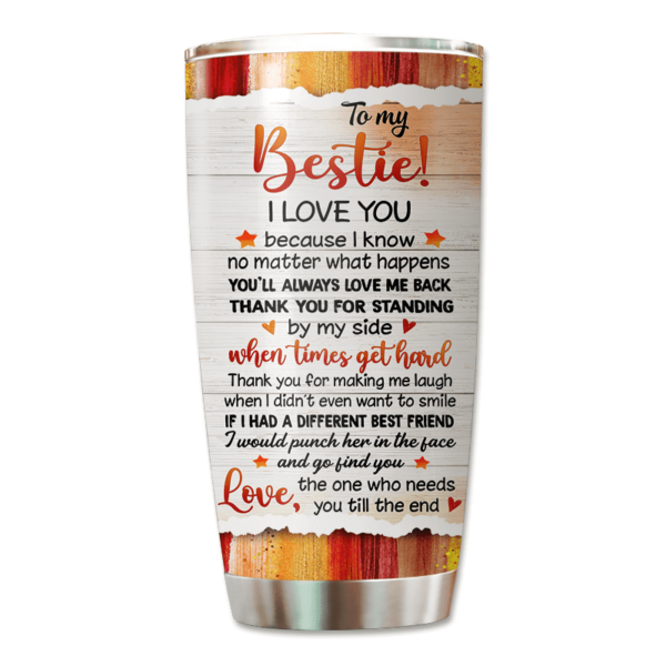 Tumbler Bestie You Are My Person Personalized Tumbler 20oz