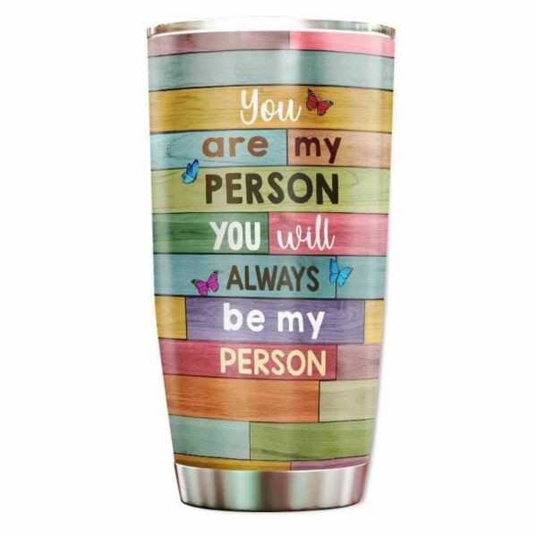 Tumbler Doll Besties Colorful Wooden Texture Personalized Tumbler 20oz