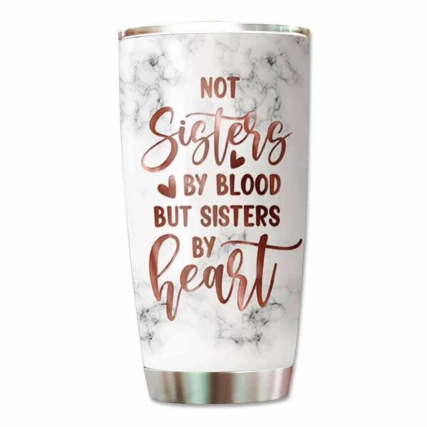 Tumbler Marble Texture Standing Fashion Besties Personalized Tumbler 20oz