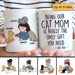 Mug Being My Cat Dad Mom Is The Gift You Need Personalized Mug Ceramic Mug / White / 11oz